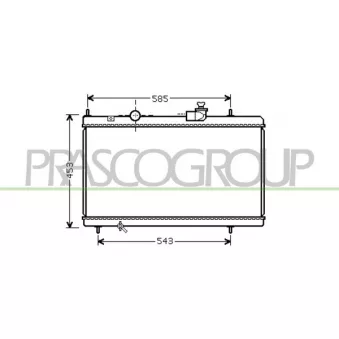 Radiateur, refroidissement du moteur PRASCO CI520R001