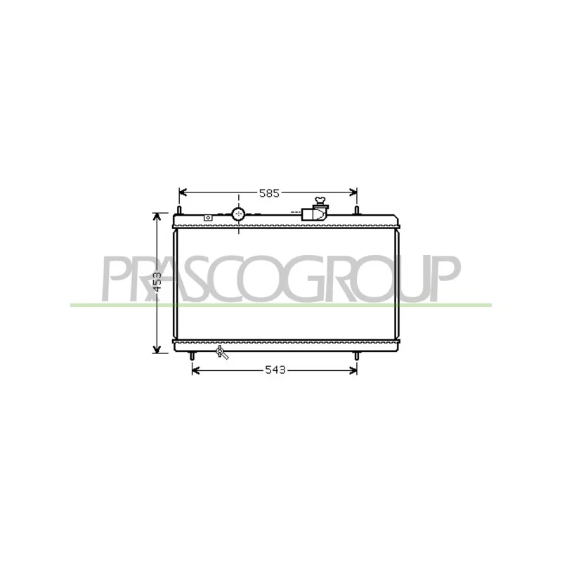 Radiateur, refroidissement du moteur PRASCO CI520R001