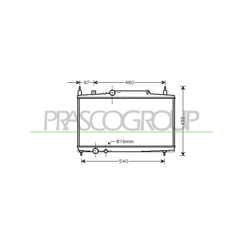 Radiateur, refroidissement du moteur PRASCO CI520R011
