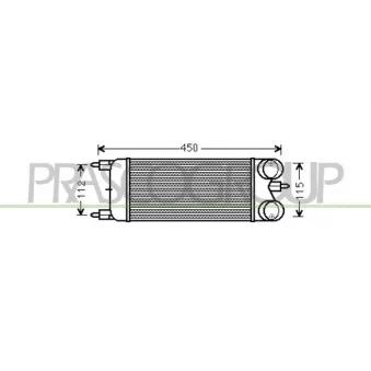 Intercooler, échangeur PRASCO CI523N001