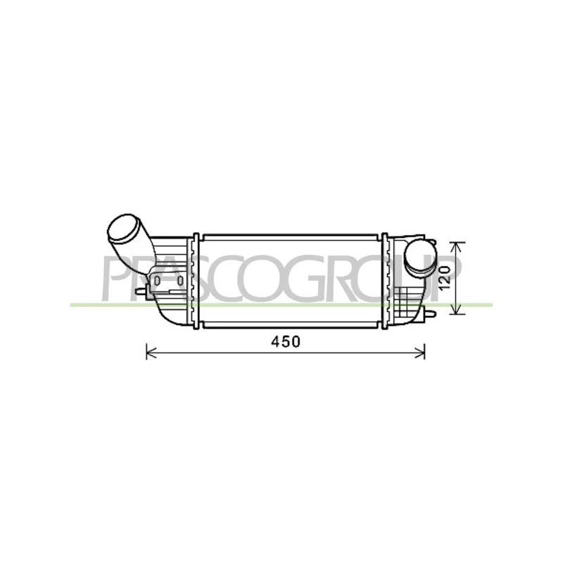 Intercooler, échangeur PRASCO CI523N004