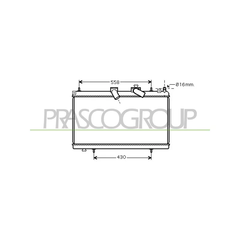 Radiateur, refroidissement du moteur PRASCO CI523R007