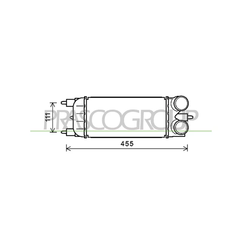 Intercooler, échangeur PRASCO CI525N001