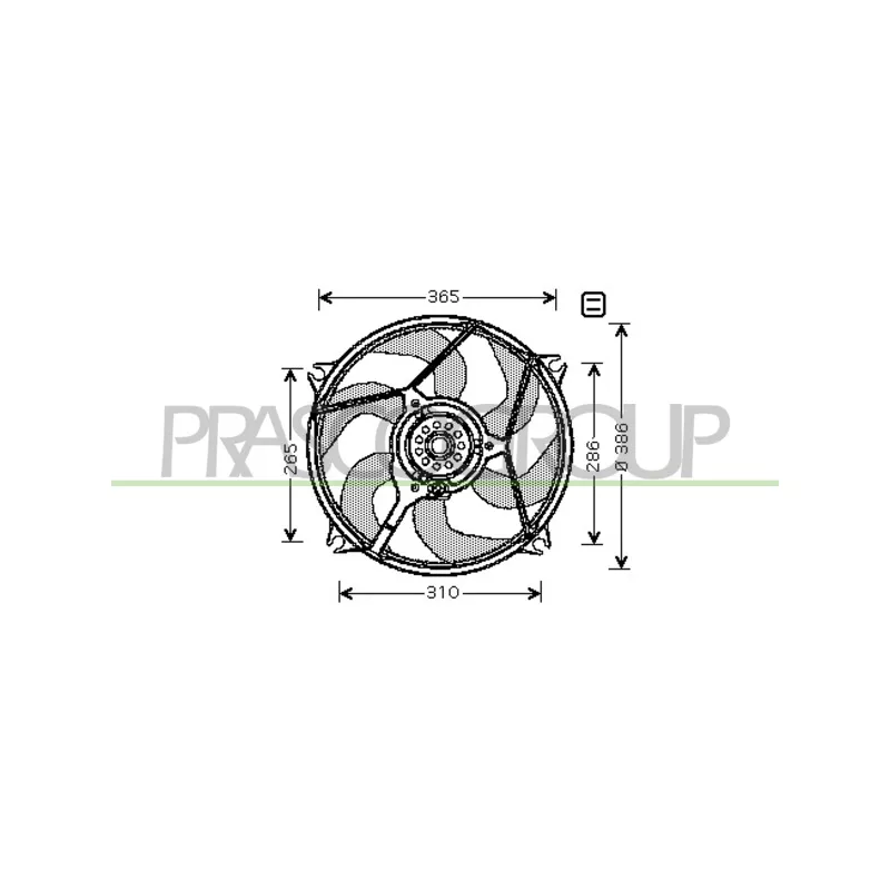 Ventilateur, refroidissement du moteur PRASCO CI715F002