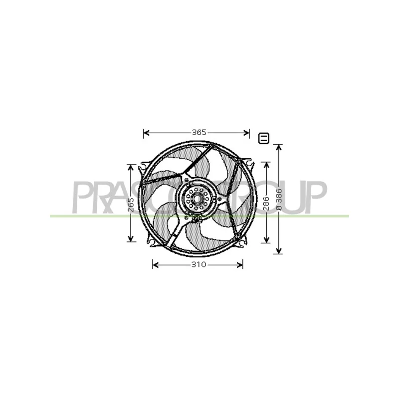 Ventilateur, refroidissement du moteur PRASCO CI715F004