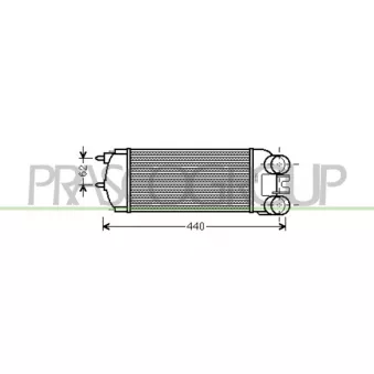 Intercooler, échangeur PRASCO CI715N001