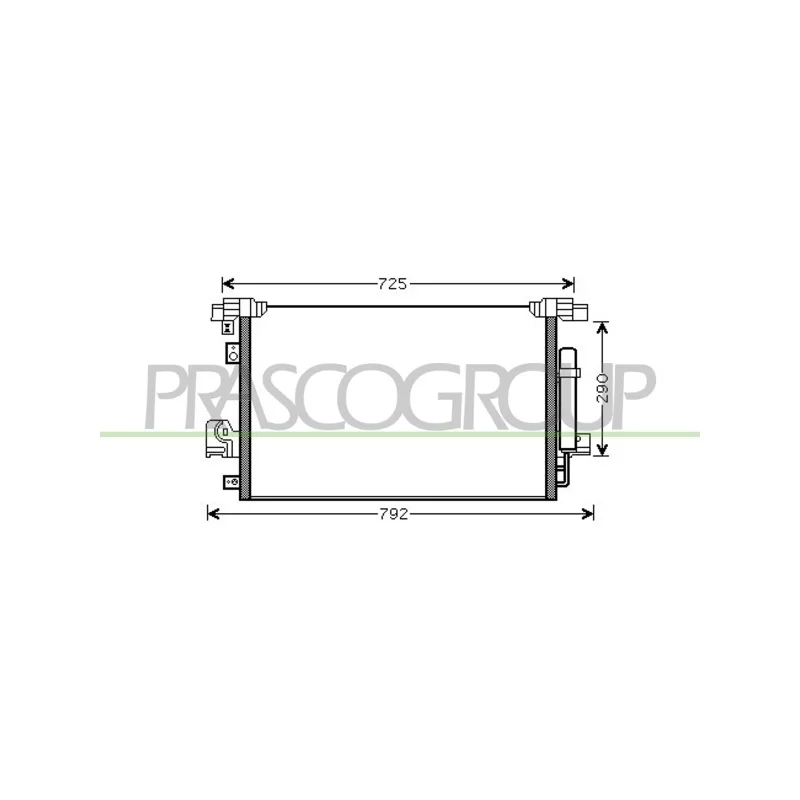 Condenseur, climatisation PRASCO CI802C001