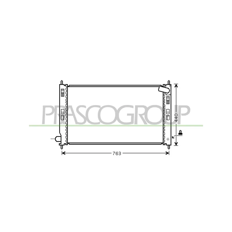 Radiateur, refroidissement du moteur PRASCO CI802R001
