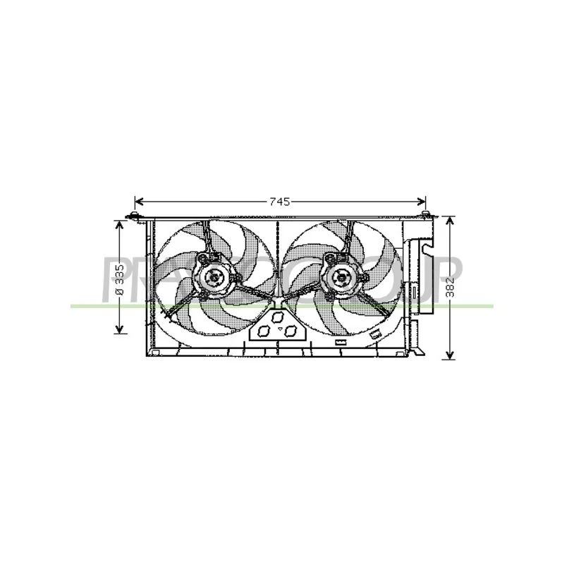Ventilateur, refroidissement du moteur PRASCO CI915F004
