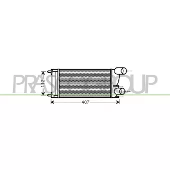 Intercooler, échangeur PRASCO CI917N003