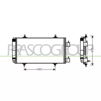 Condenseur, climatisation PRASCO CI941C001