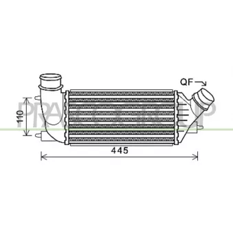 Intercooler, échangeur PRASCO CI942N003