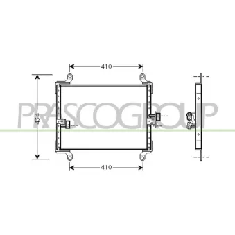 Condenseur, climatisation PRASCO CI950C003