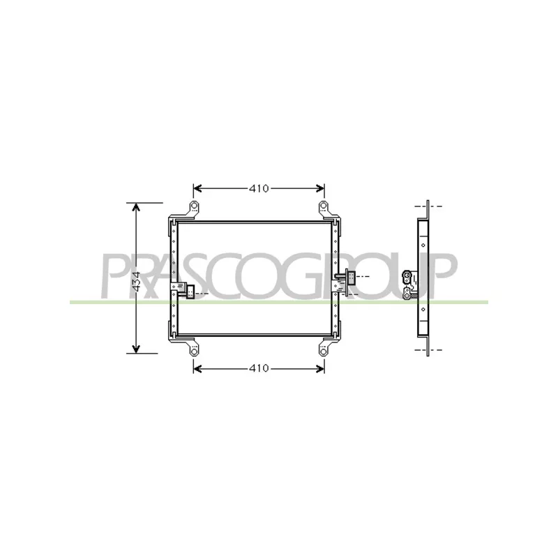 Condenseur, climatisation PRASCO CI950C003