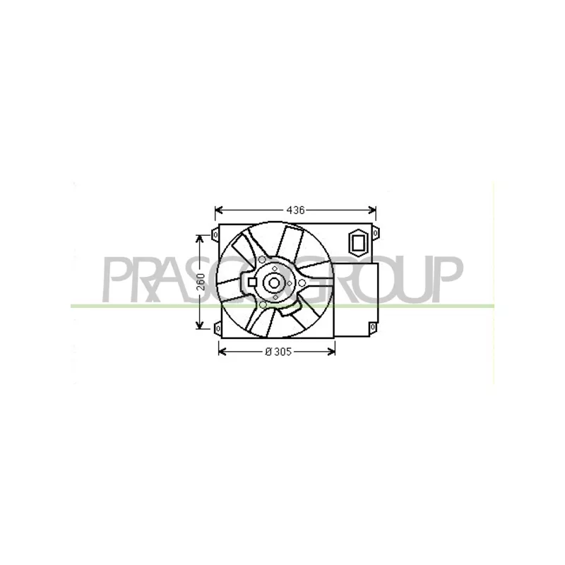 Ventilateur, refroidissement du moteur PRASCO CI950F001