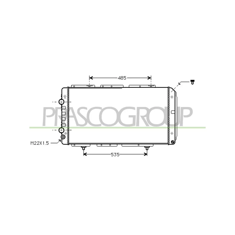 Radiateur, refroidissement du moteur PRASCO CI950R008