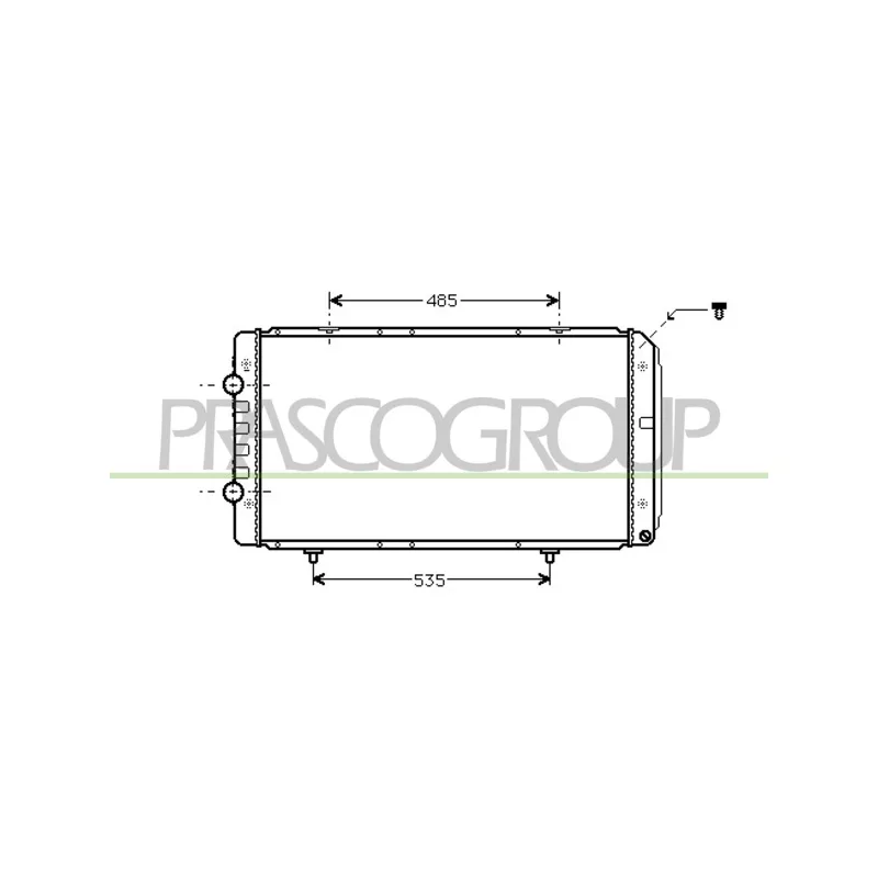 Radiateur, refroidissement du moteur PRASCO CI952R001