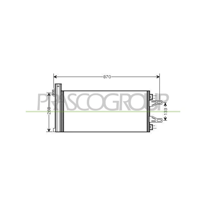 Condenseur, climatisation PRASCO CI954C002
