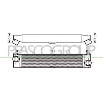 Intercooler, échangeur PRASCO CI954N001