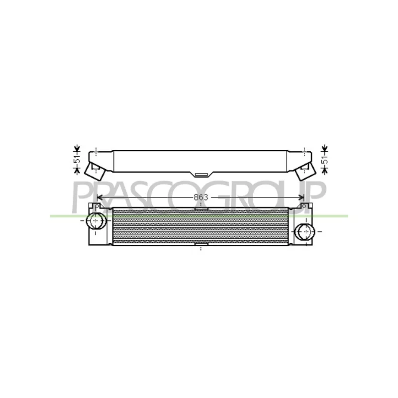 Intercooler, échangeur PRASCO CI954N001