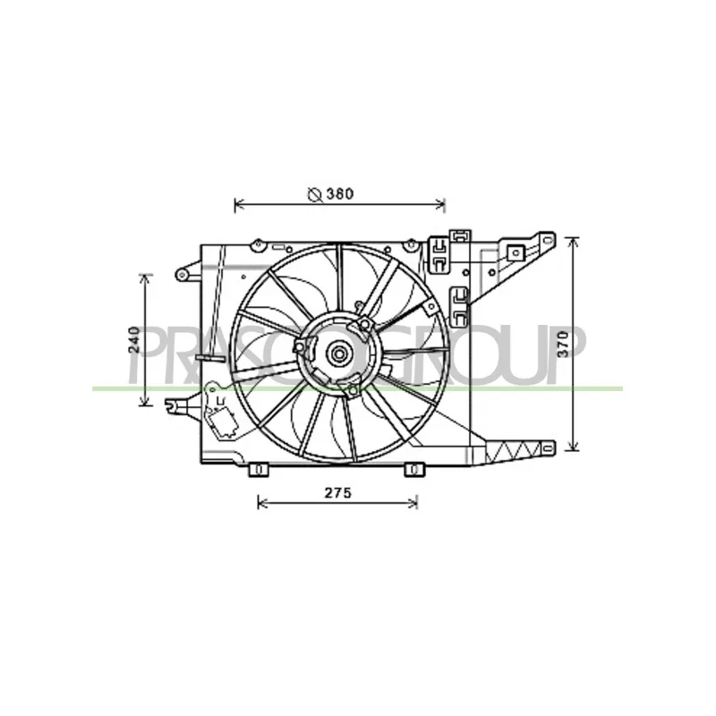 Ventilateur, refroidissement du moteur PRASCO DA220F002