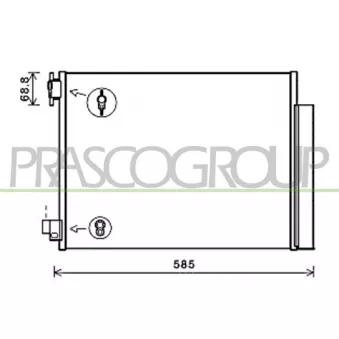 Condenseur, climatisation PRASCO DA226C001