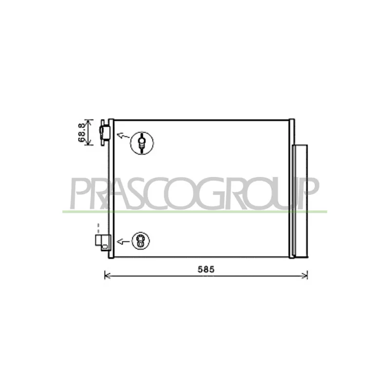 Condenseur, climatisation PRASCO DA226C001