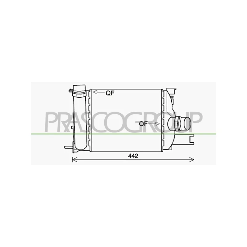 Intercooler, échangeur PRASCO DA226N001