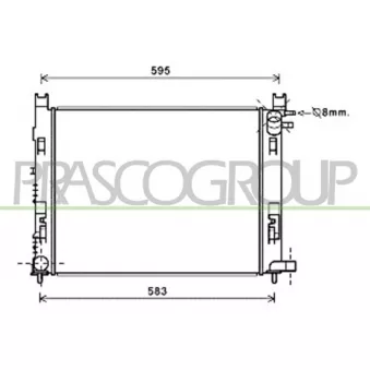 Radiateur, refroidissement du moteur PRASCO