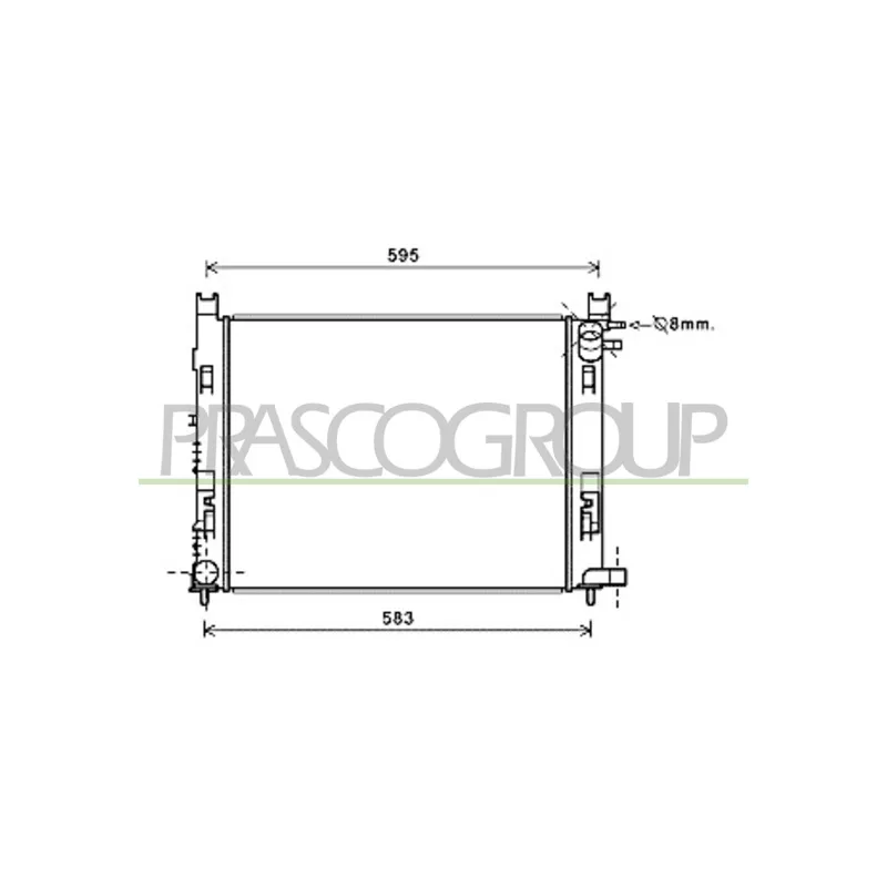 Radiateur, refroidissement du moteur PRASCO DA226R002