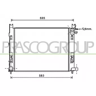 Radiateur, refroidissement du moteur PRASCO DA226R003