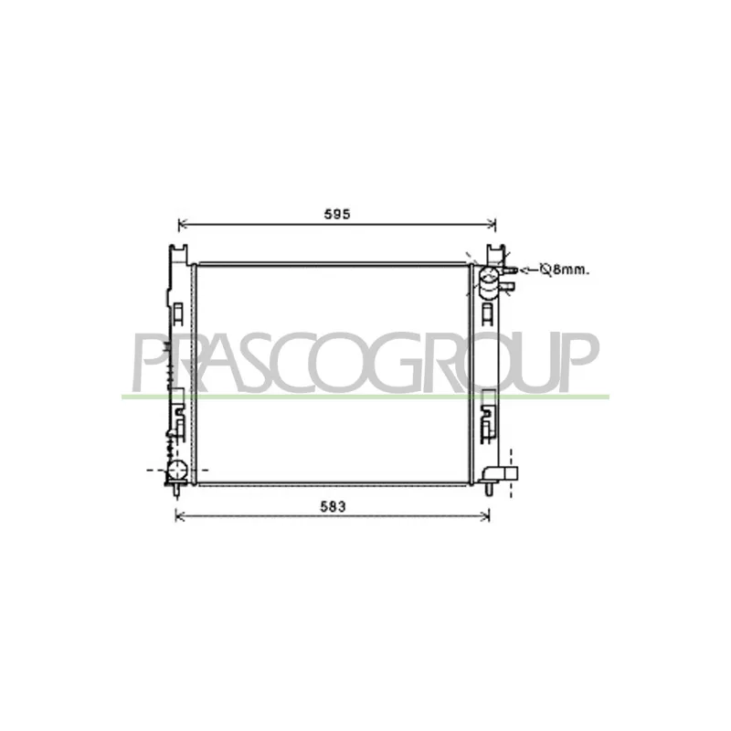 Radiateur, refroidissement du moteur PRASCO DA226R003