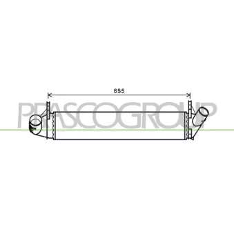 Intercooler, échangeur PRASCO DA320N001