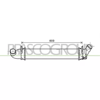 Intercooler, échangeur PRASCO DA320N002