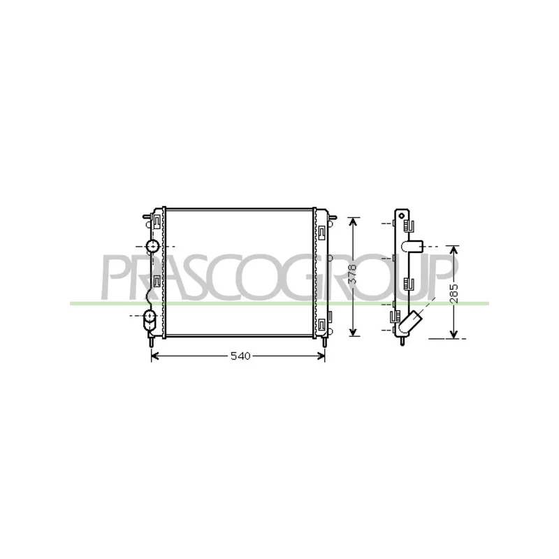 Radiateur, refroidissement du moteur PRASCO DA322R007