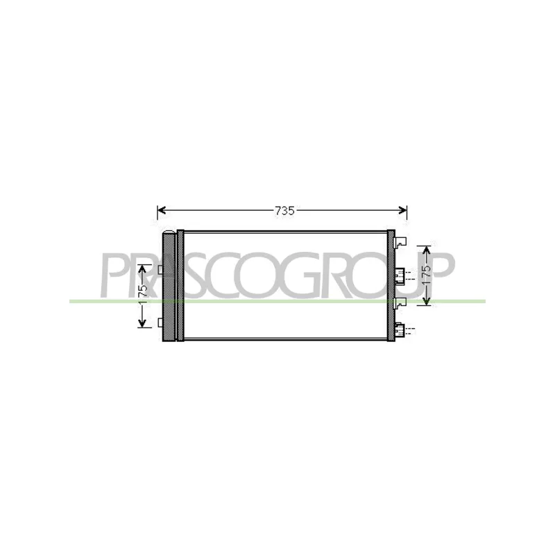 Condenseur, climatisation PRASCO DA820C001