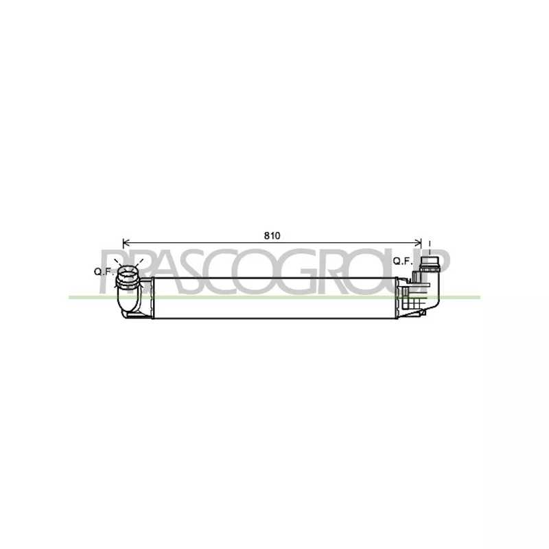 Intercooler, échangeur PRASCO DA820N002