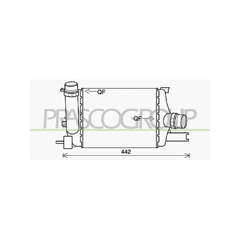 Intercooler, échangeur PRASCO DA822N001