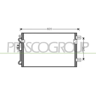 Condenseur, climatisation PRASCO DG005C003