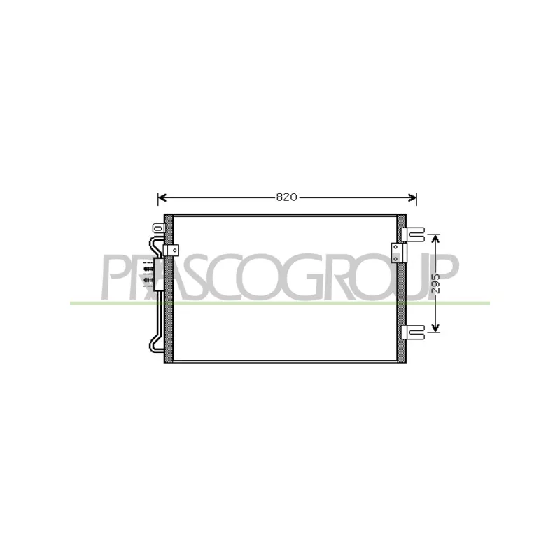 Condenseur, climatisation PRASCO DG005C003