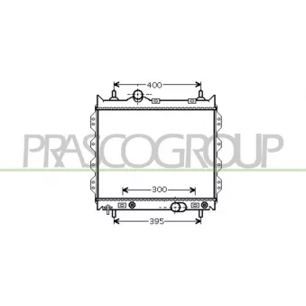 Radiateur, refroidissement du moteur PRASCO DG410R001