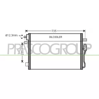 Condenseur, climatisation PRASCO DG815C001