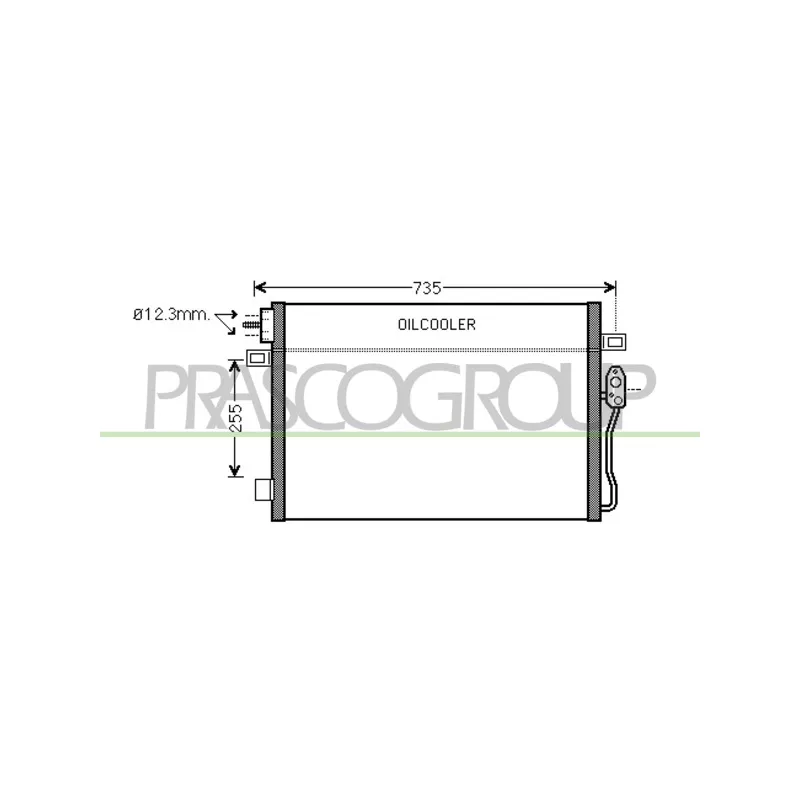 Condenseur, climatisation PRASCO DG815C001
