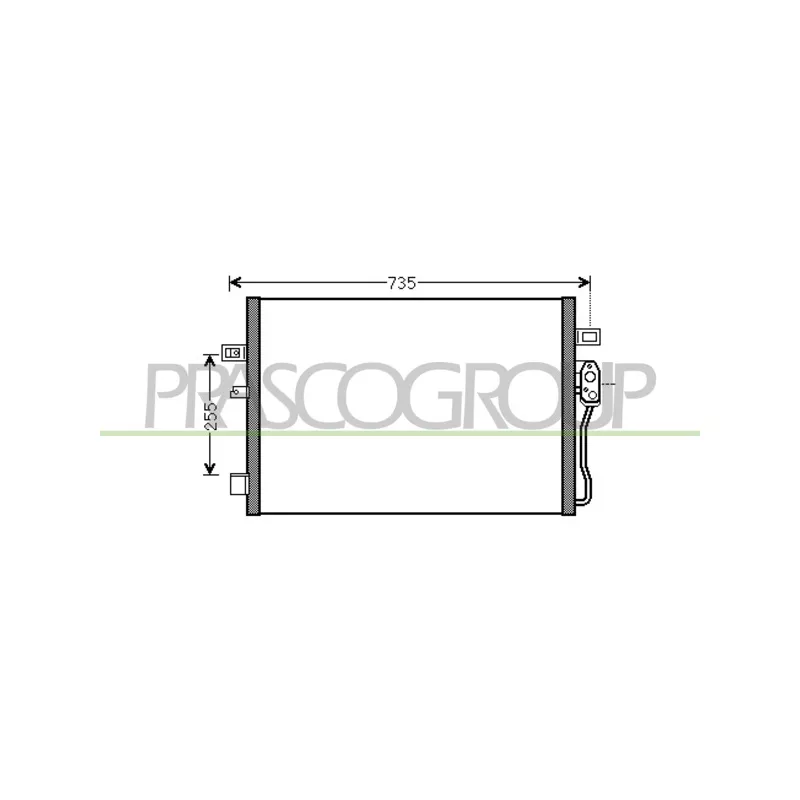 Condenseur, climatisation PRASCO DG815C002