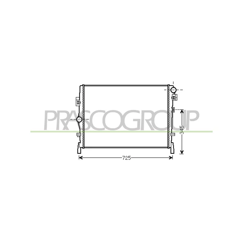 Radiateur, refroidissement du moteur PRASCO DG815R001
