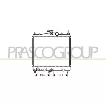 Radiateur, refroidissement du moteur PRASCO DS011R009