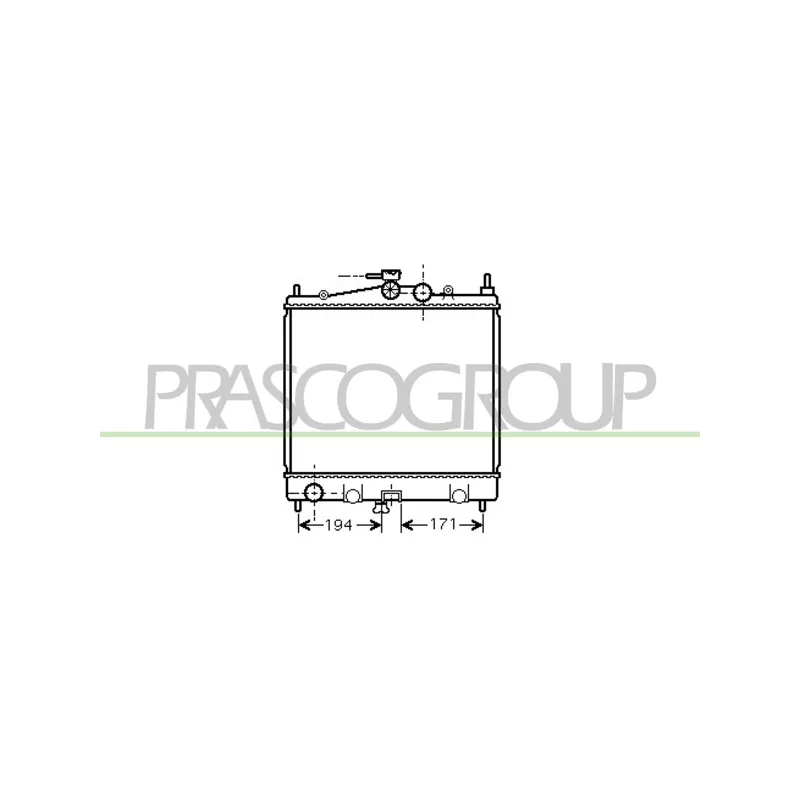 Radiateur, refroidissement du moteur PRASCO DS011R009