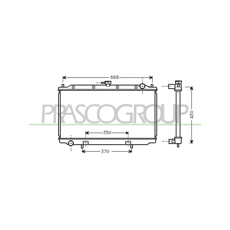 Radiateur, refroidissement du moteur PRASCO DS175R001