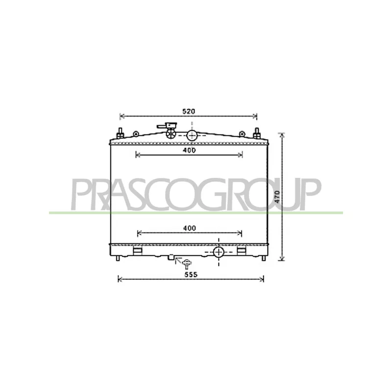 Radiateur, refroidissement du moteur PRASCO DS300R001
