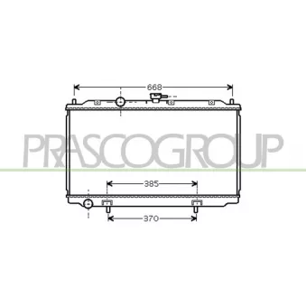 Radiateur, refroidissement du moteur PRASCO DS422R002